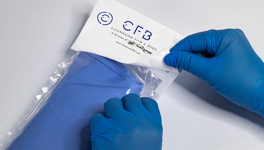 Cleanroom packaging being easily torn open