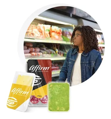 High-performance lidding films for cheese, meats and guacamole