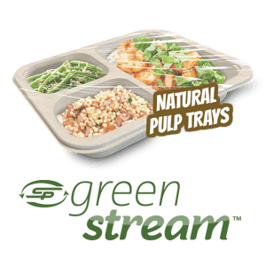 GreenStream Sustainable Natural Plant-based Pulp Trays for Food Packaging