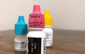 shrink bands for eye drop bottles