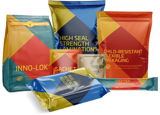 Printed flexible packaging rollstock products