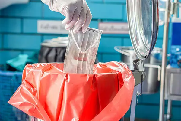Autoclave bag for safe disposal of sterilized biohazard medical waste